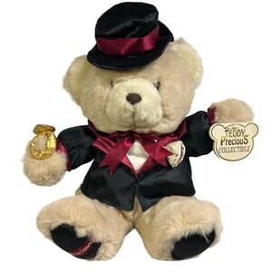 Teddy Precious Collectible Bear Plush in Tuxedo and Top Hat DanDee International